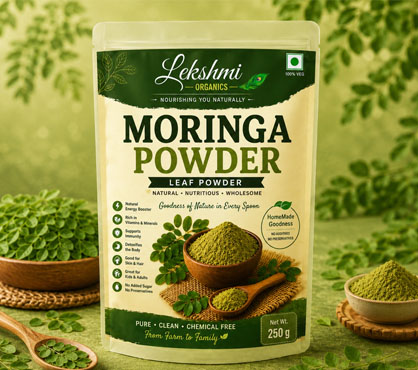 Natural moringa powder for daily wellness and family nutrition