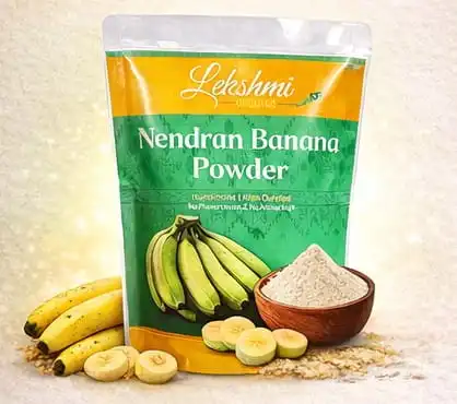Lekshmi Organics Nendran Banana Powder pack